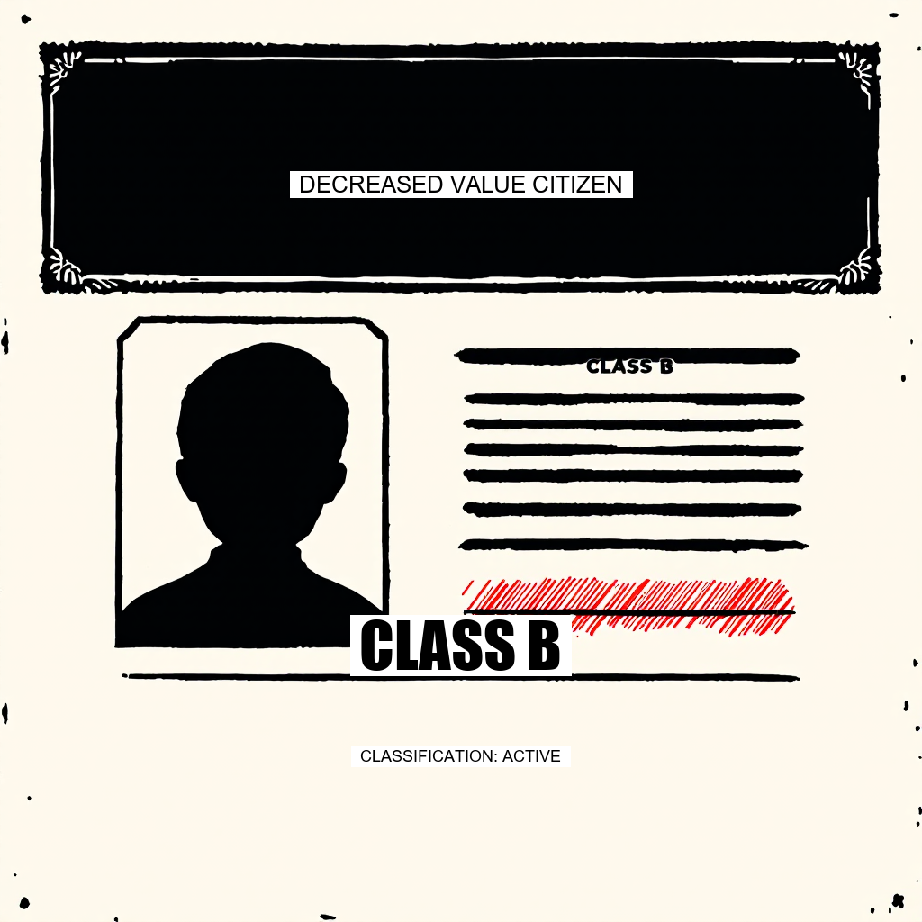Decreased Value Citizen — Class B — Decreased Value Co.