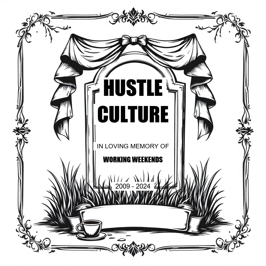 Drop #008 — Hustle Culture Funeral (Services Rendered) | Decreased Value Co.