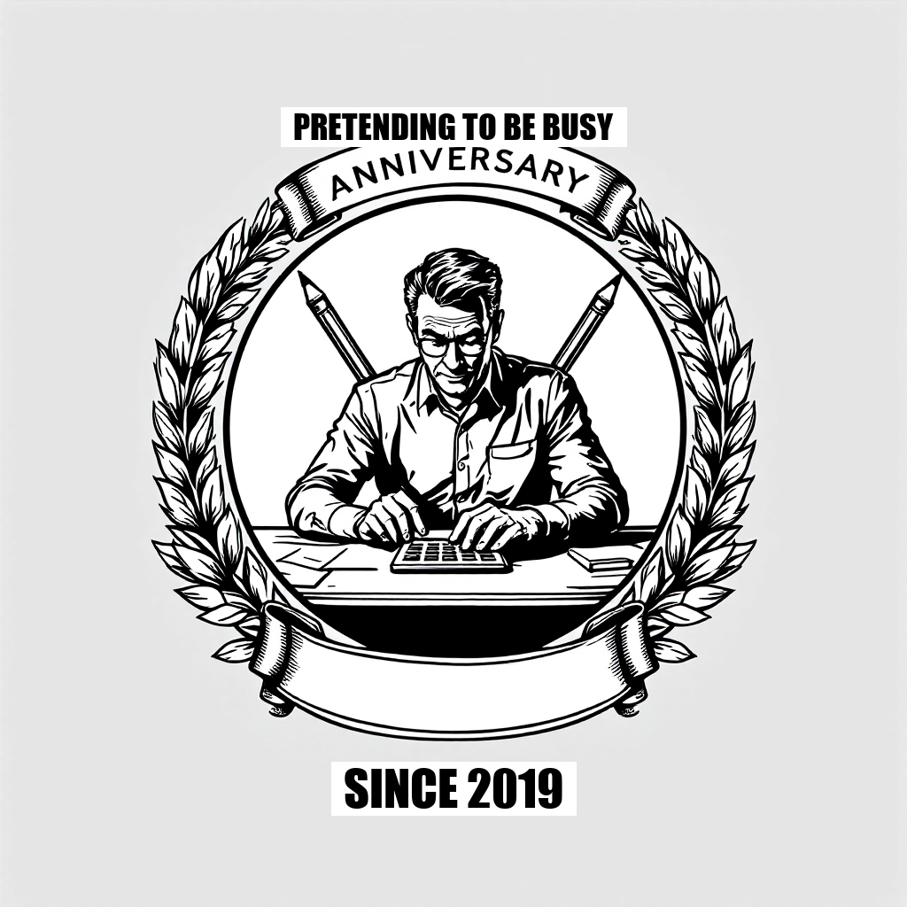 Pretending To Be Busy Since 2019 — Anti-Hustle Co.