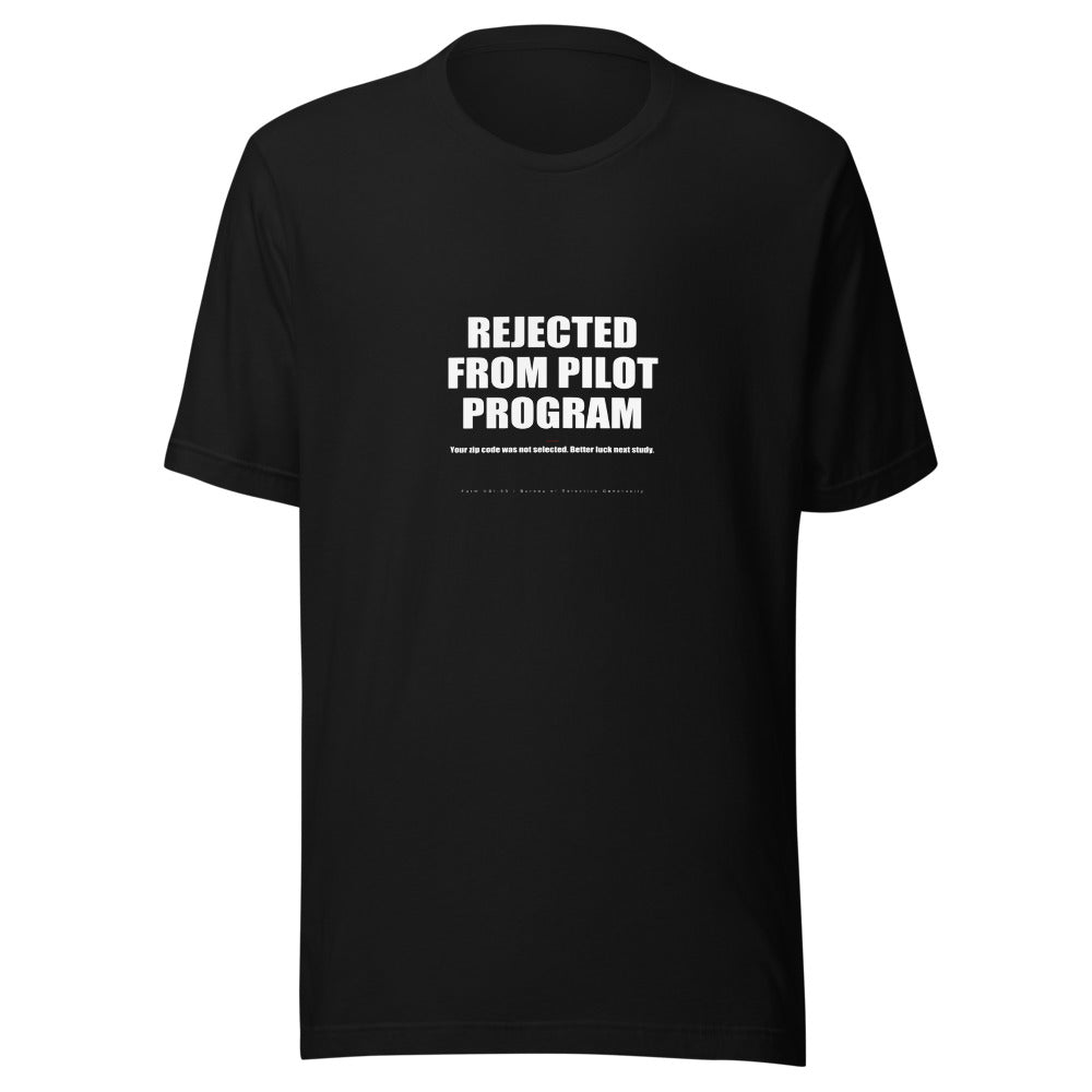 Rejected From Pilot Program mockup