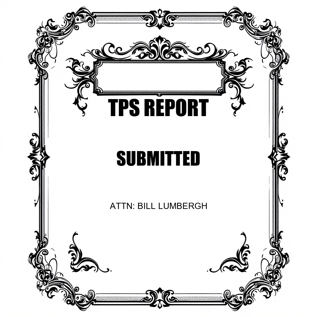 TPS Report Submitted — Anti-Hustle Co.